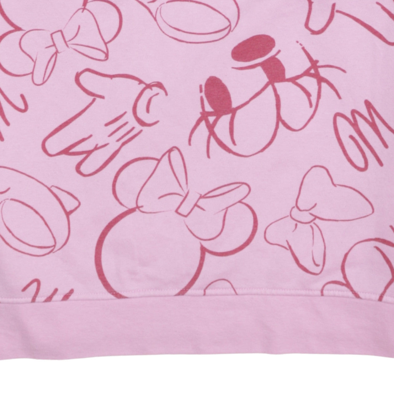 Disney Women's Pink Minnie Mouse Pullover Sweatshirt XS
