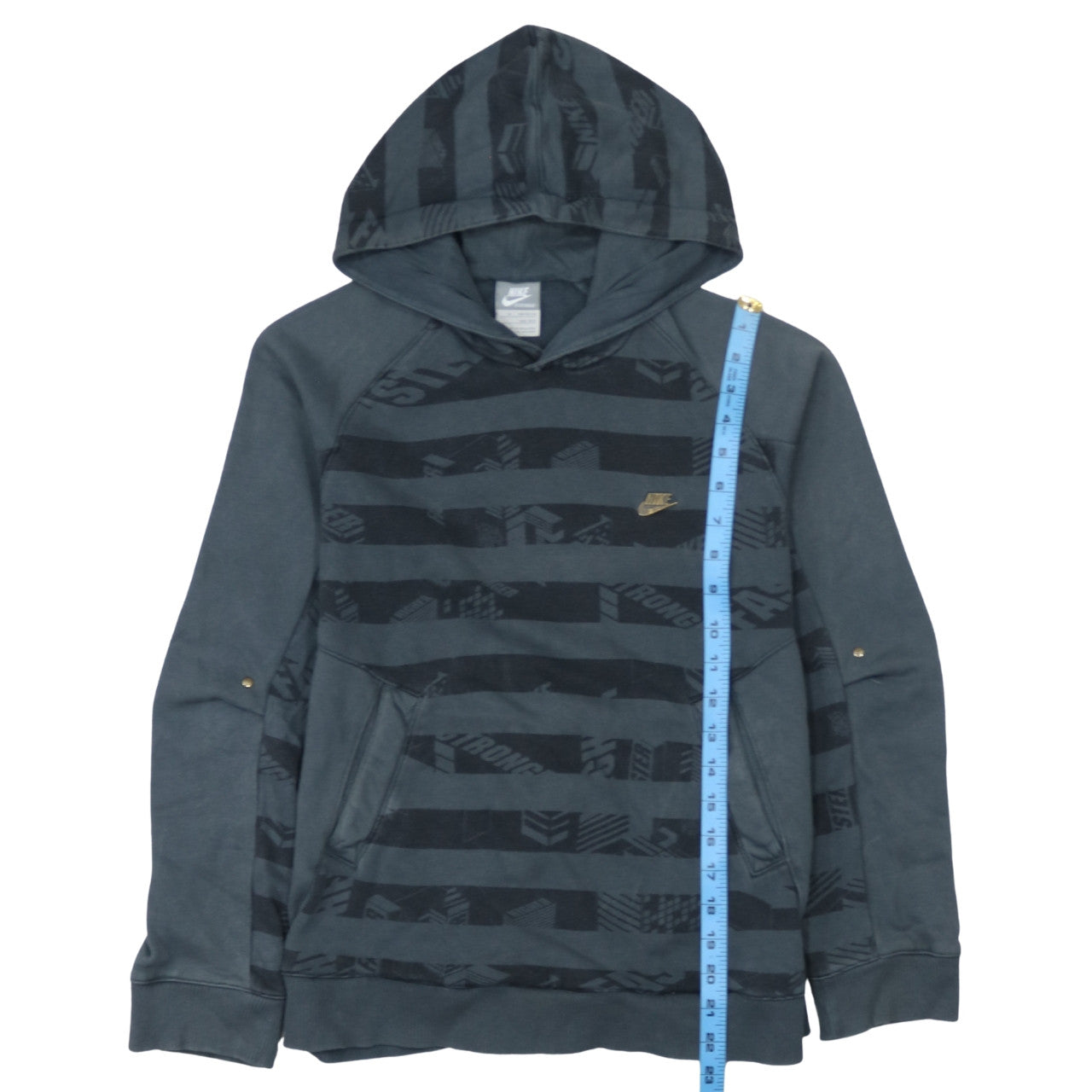 Nike Boys Blue Pullover Hoodie Sweatshirt M 10-12 Years Graphic Print