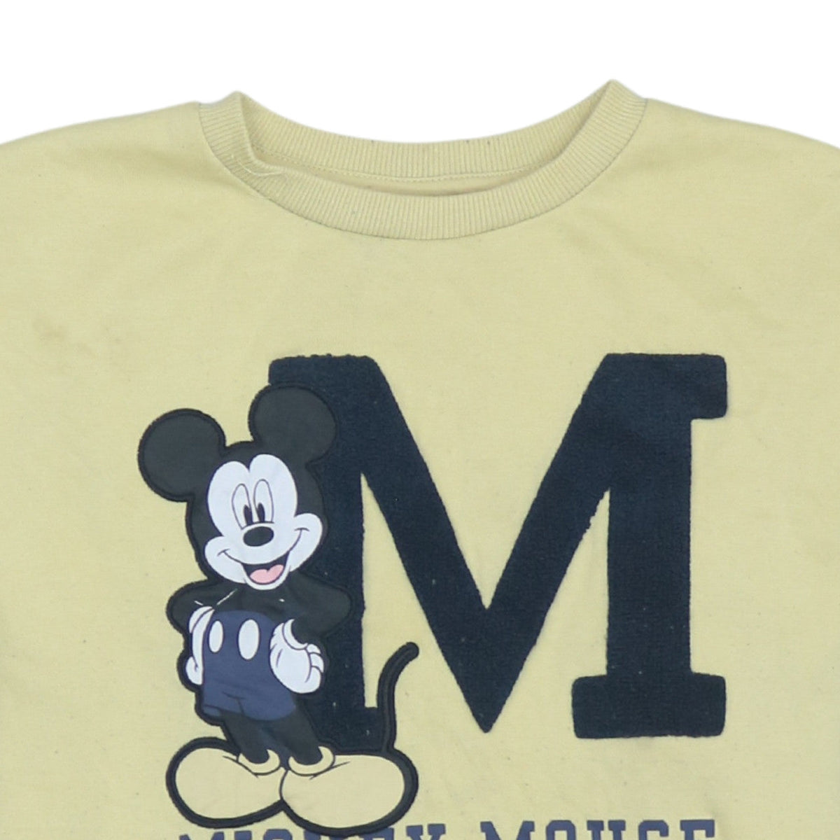 Disney at Primark Girls Yellow Mickey Mouse Pullover Sweatshirt 12-13 Years