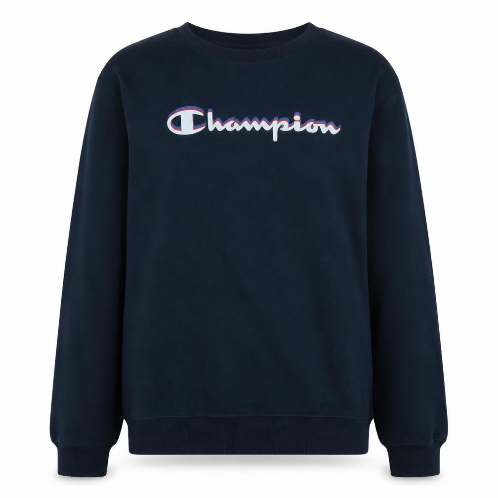 Champion Boys Navy Blue Crew Neck Logo Sweatshirt 15-16 Years 2XL