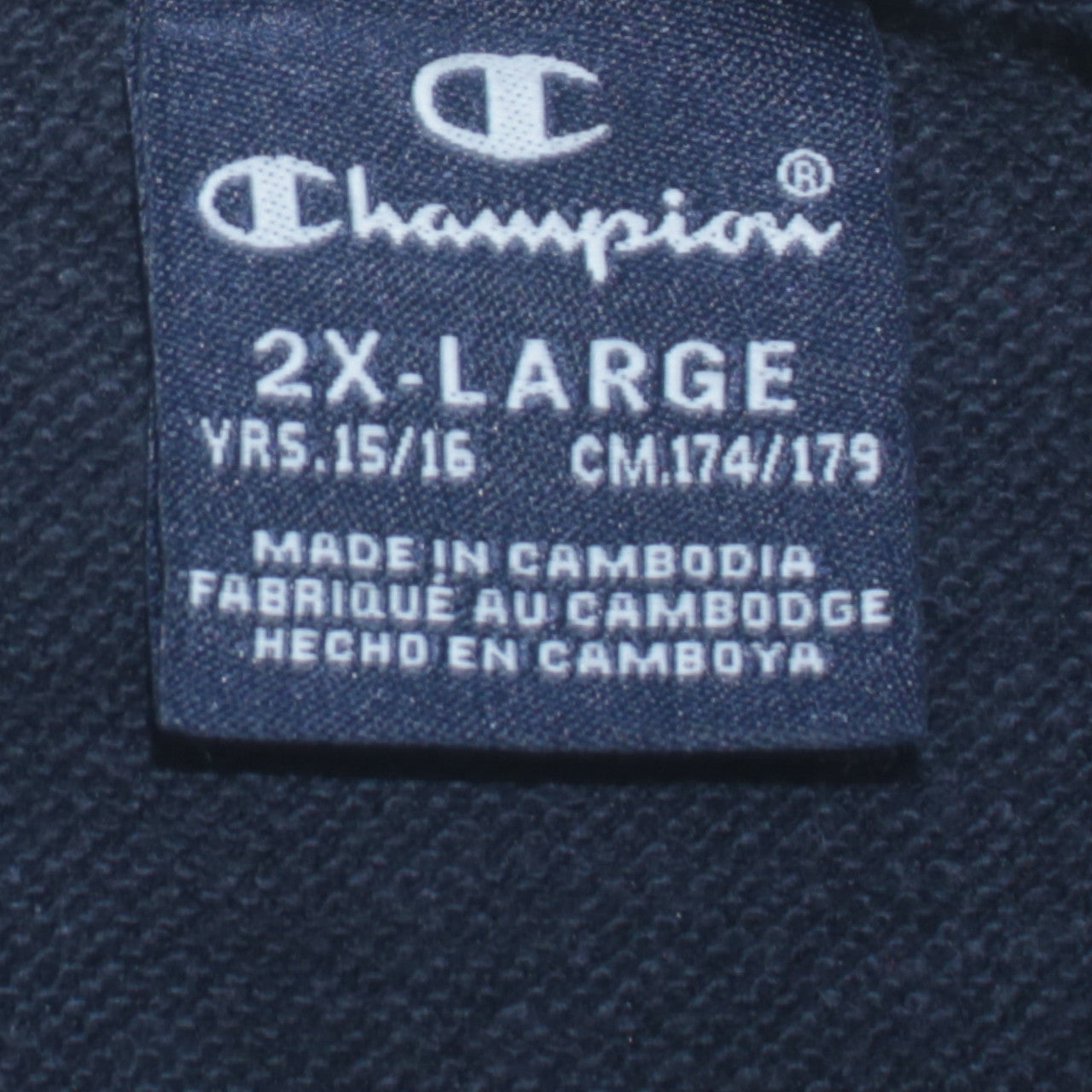 Champion Boys Navy Blue Crew Neck Logo Sweatshirt 15-16 Years 2XL