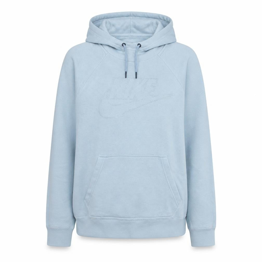 Nike Women Blue Pullover Hoodie Cotton Blend Medium