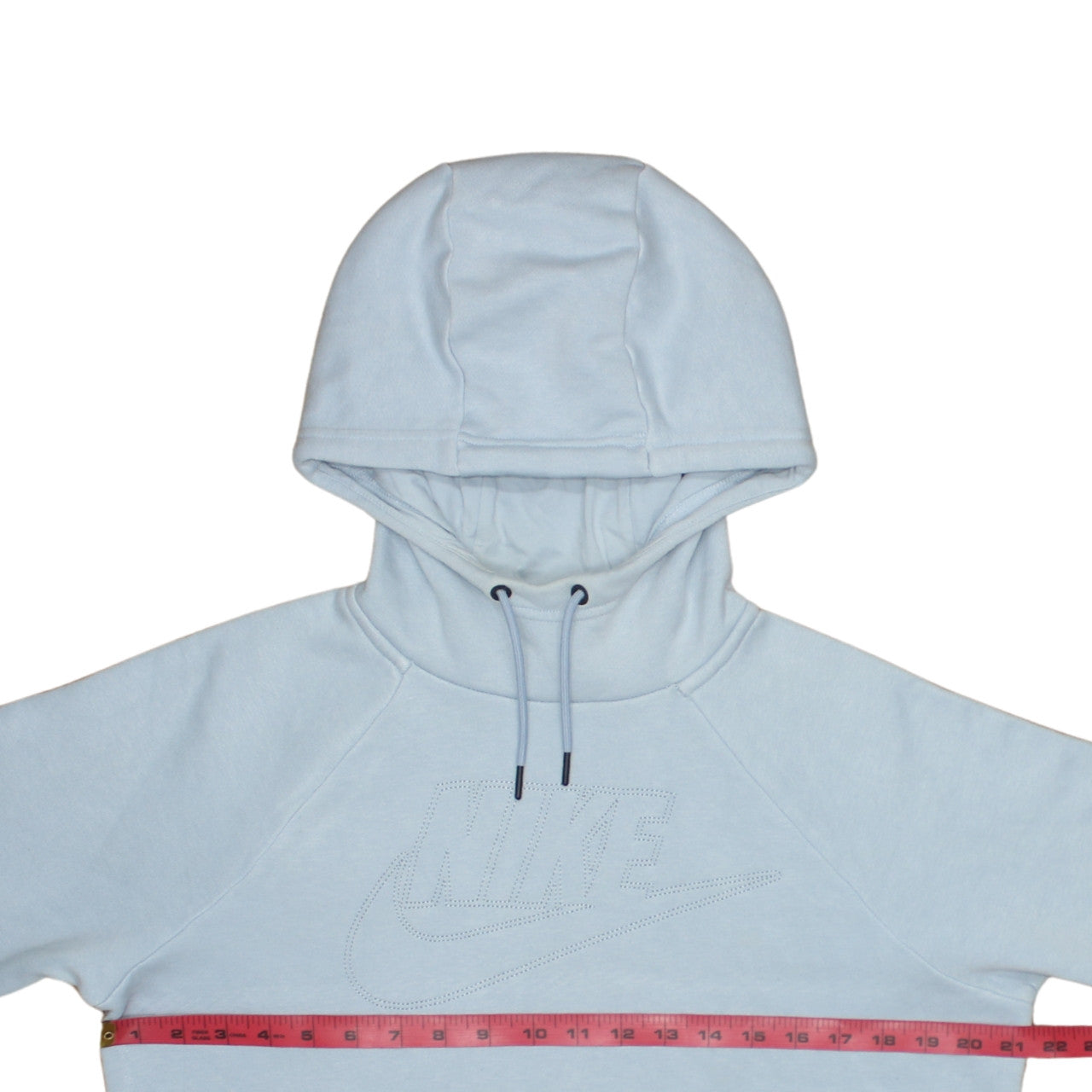 Nike Women Blue Pullover Hoodie Cotton Blend Medium