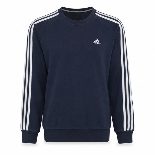 Adidas Men's Blue Crew Neck Pullover Sweatshirt Size S