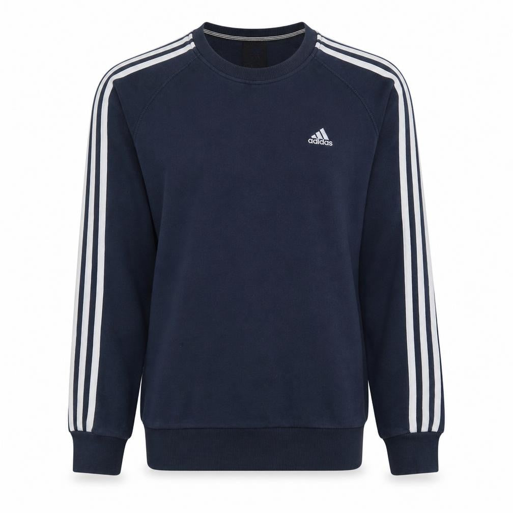 Adidas Men's Blue Crew Neck Pullover Sweatshirt Size S