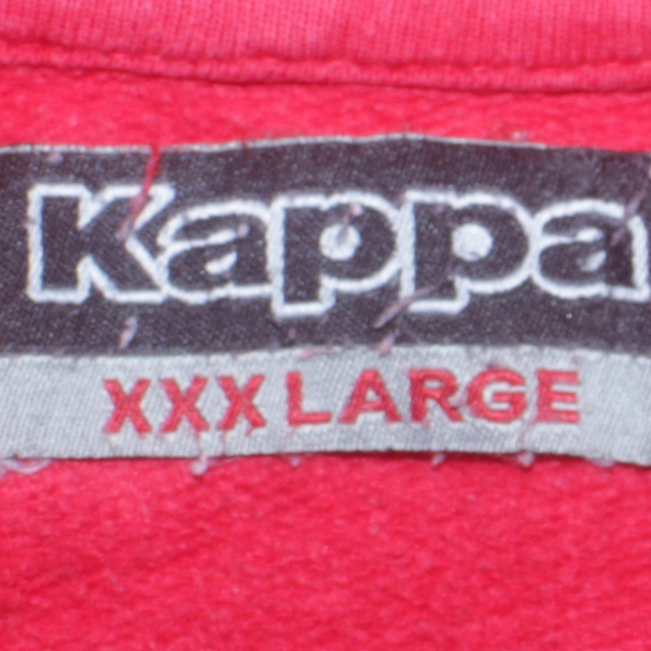 Kappa Men's Red Grey Full Zip Hoodie 3XL Regular Fit