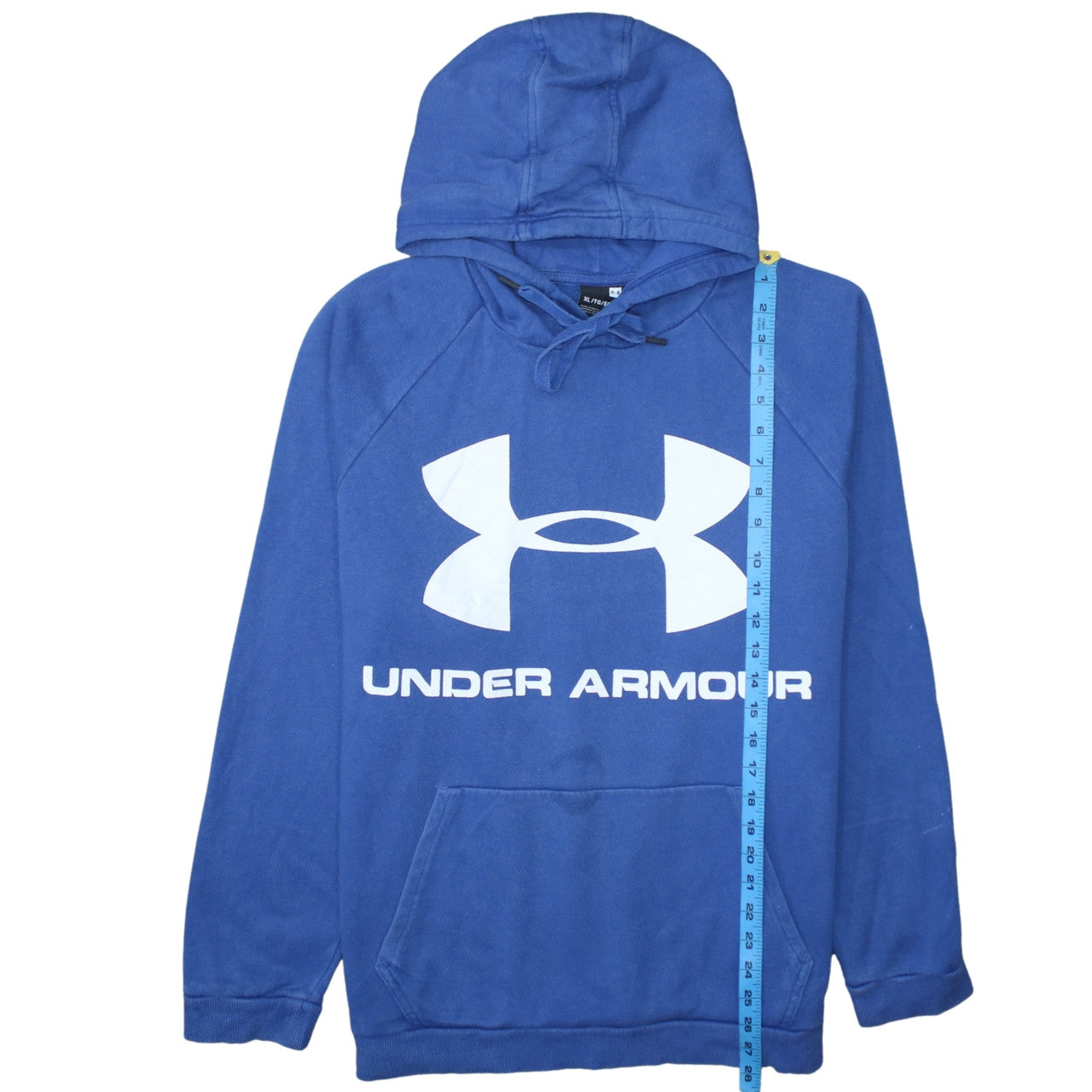 Under Armour Mens Blue XL Pullover Hoodie Sweatshirt with Logo
