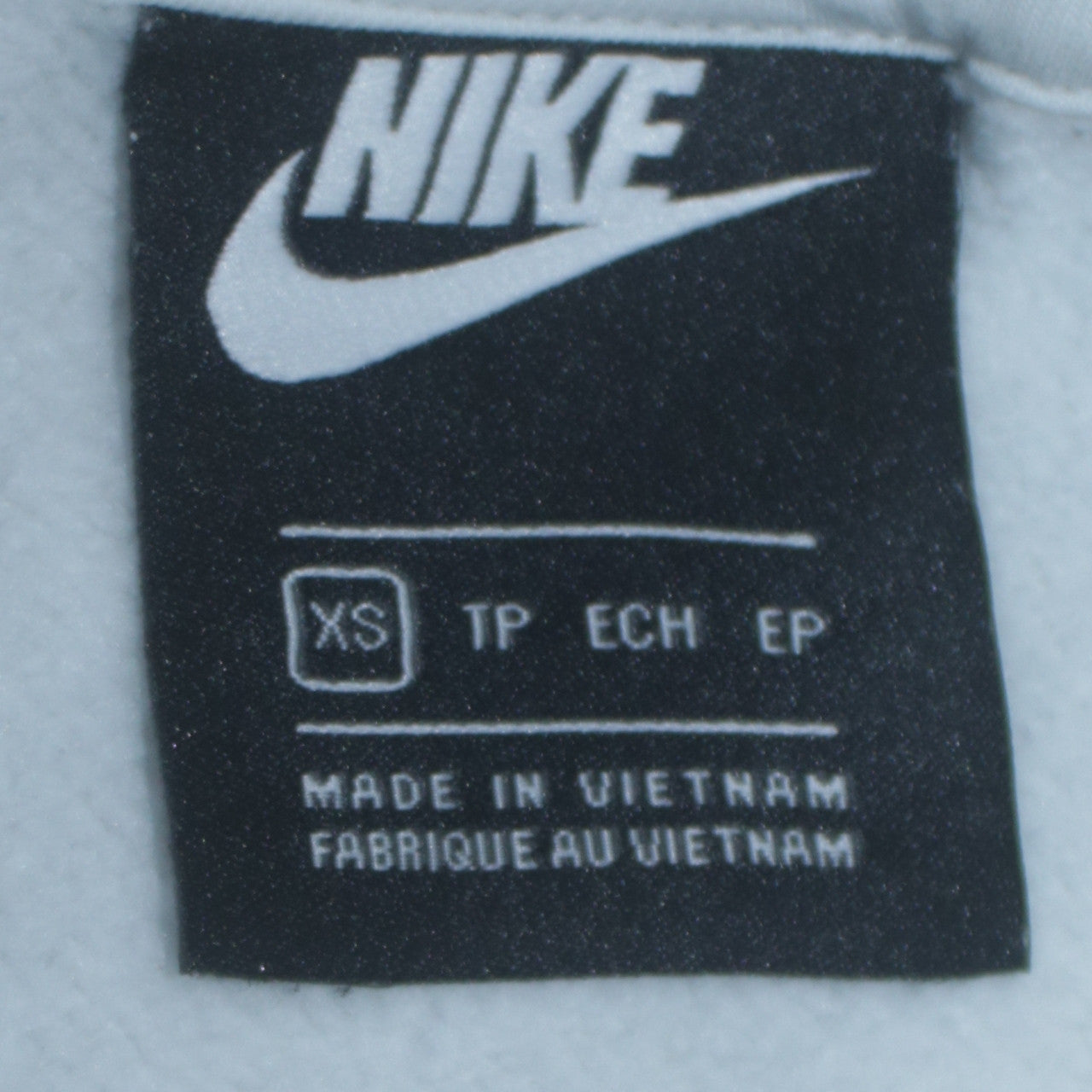 Nike Men's White XS Pullover Hoodie with Logo and Drawstring