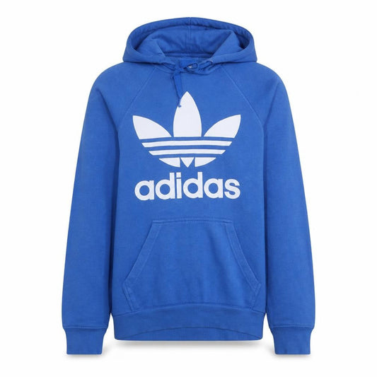 Adidas Men's Blue Pullover Hoodie XS Sports Logo Pullover