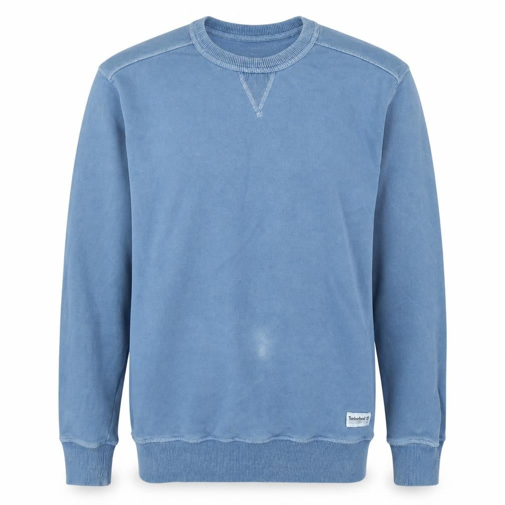 Timberland Men's Blue Regular Fit Cotton Pullover Sweatshirt Size S