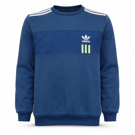 Adidas Men's Blue Crew Neck Pullover Sweatshirt Size M