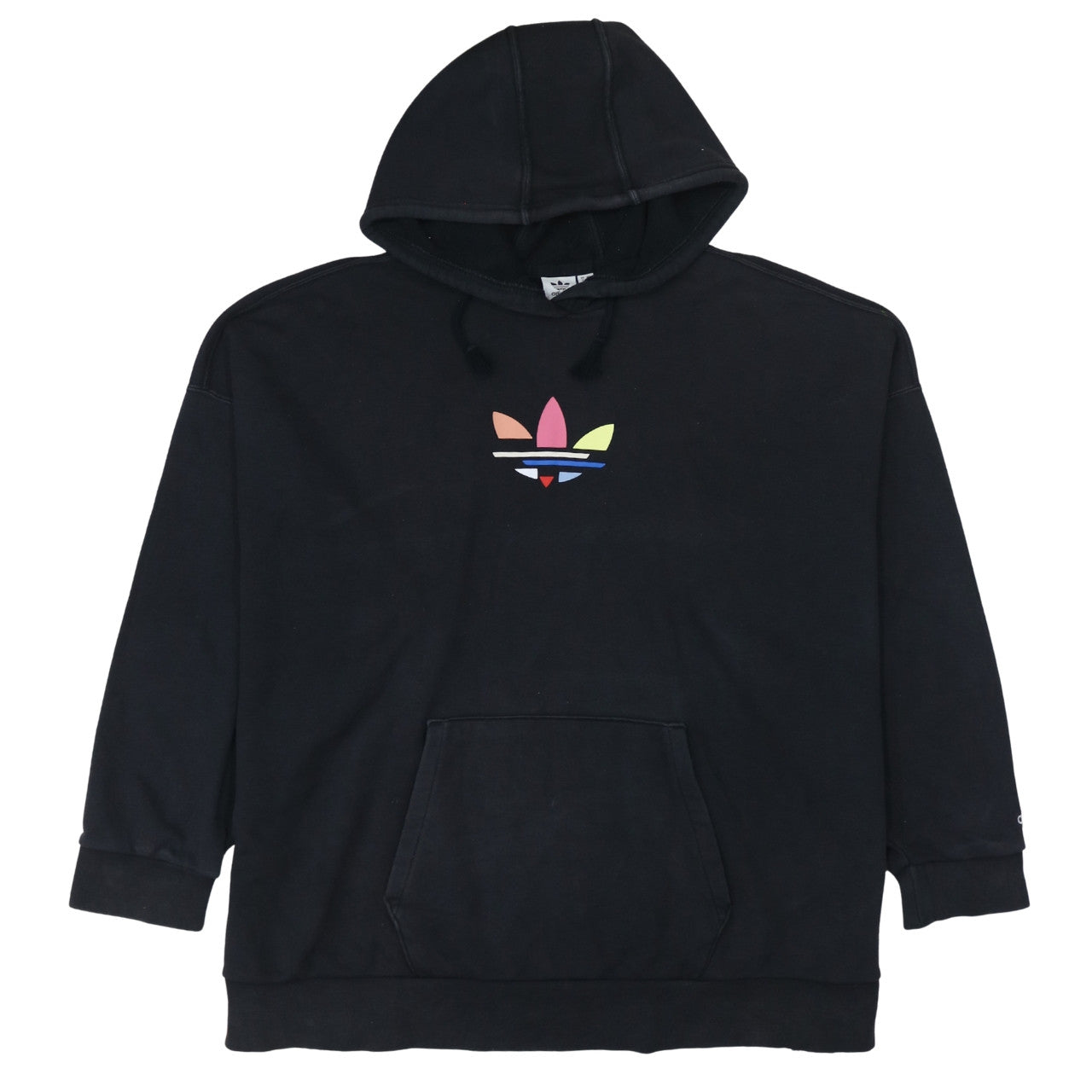 Adidas Women Black Hoodie Size 18 Pullover Hooded Sweatshirt