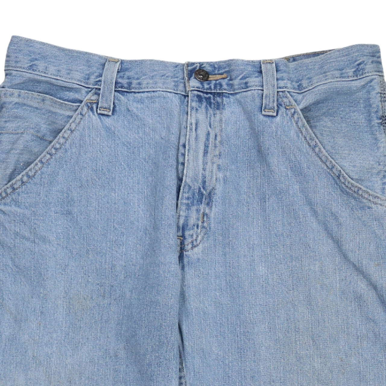 Faded Glory Men's Blue Denim Cargo Shorts Size 34 Regular Fit