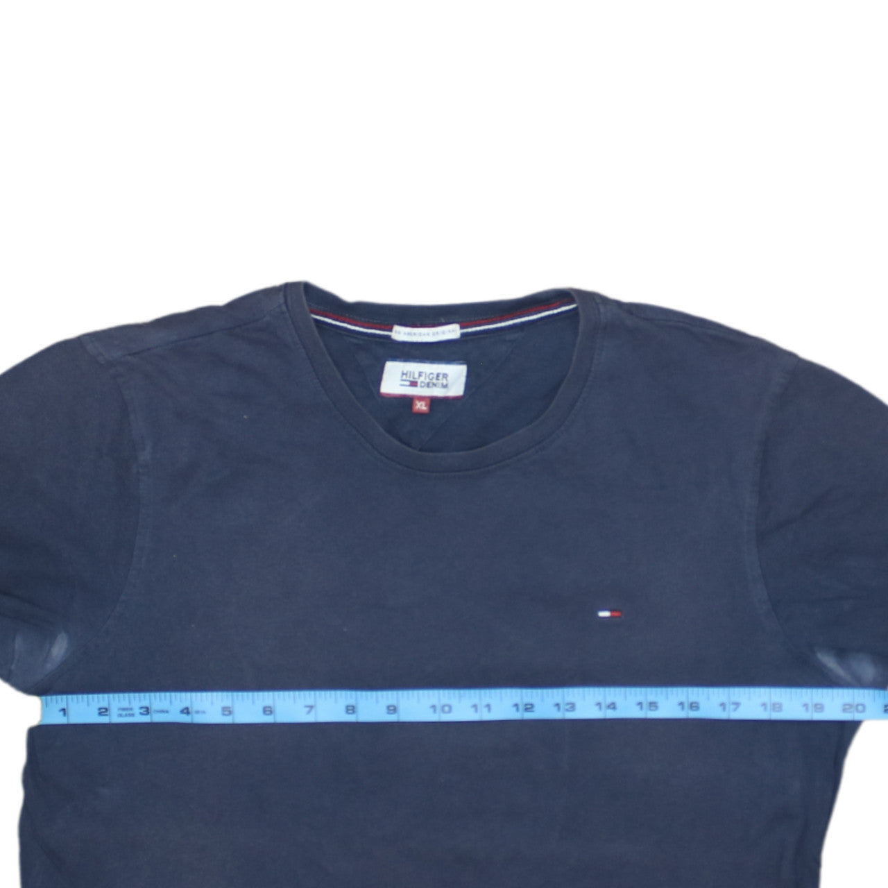 Tommy Hilfiger Denim Men's Blue XL Crew Neck Cotton T-Shirt