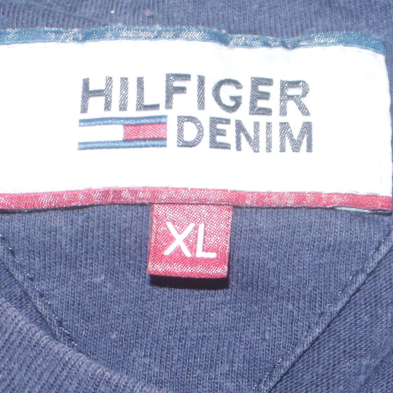 Tommy Hilfiger Denim Men's Blue XL Crew Neck Cotton T-Shirt