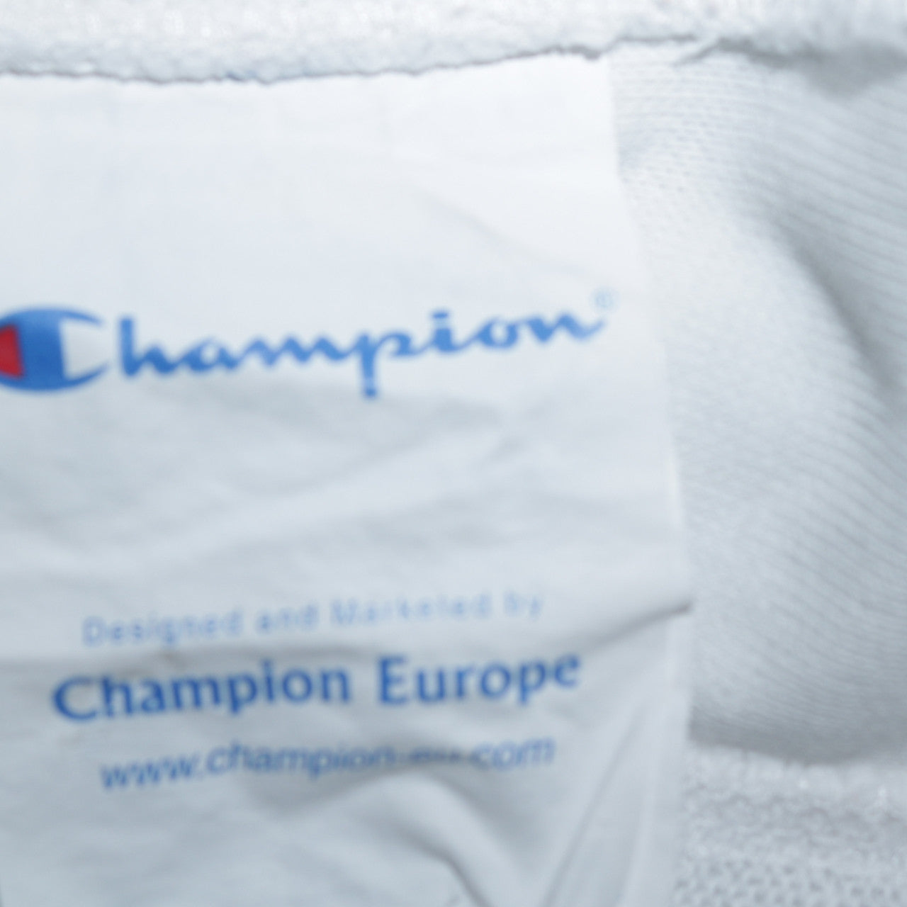 Champion Women’s White Easy Fit Track Jacket M Full Zip Cotton Blend