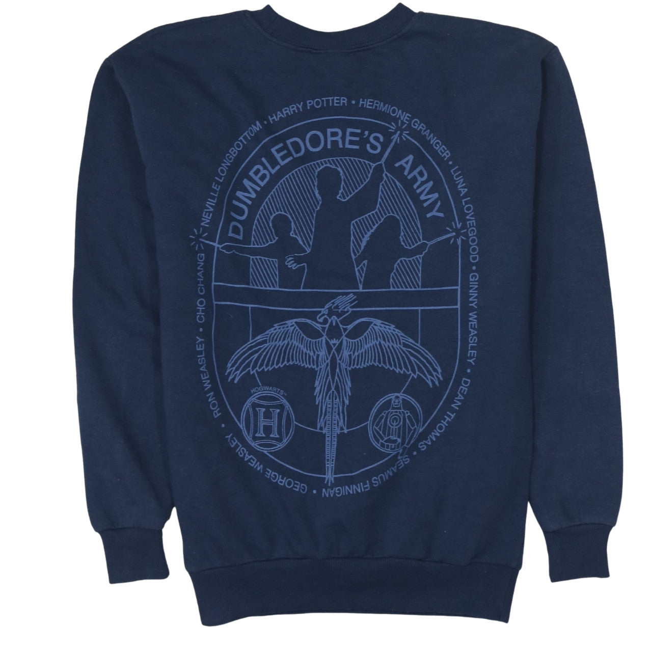 Harry Potter Women's Navy Sweatshirt by George Size S 8-10 Crew Neck Dumbledore's Army