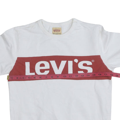 Additional view of Levi's boys’ white logo pullover sweatshirt, size 14, years regular fit