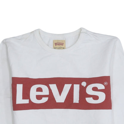 Additional view of Levi's boys’ white logo pullover sweatshirt, size 14, years regular fit