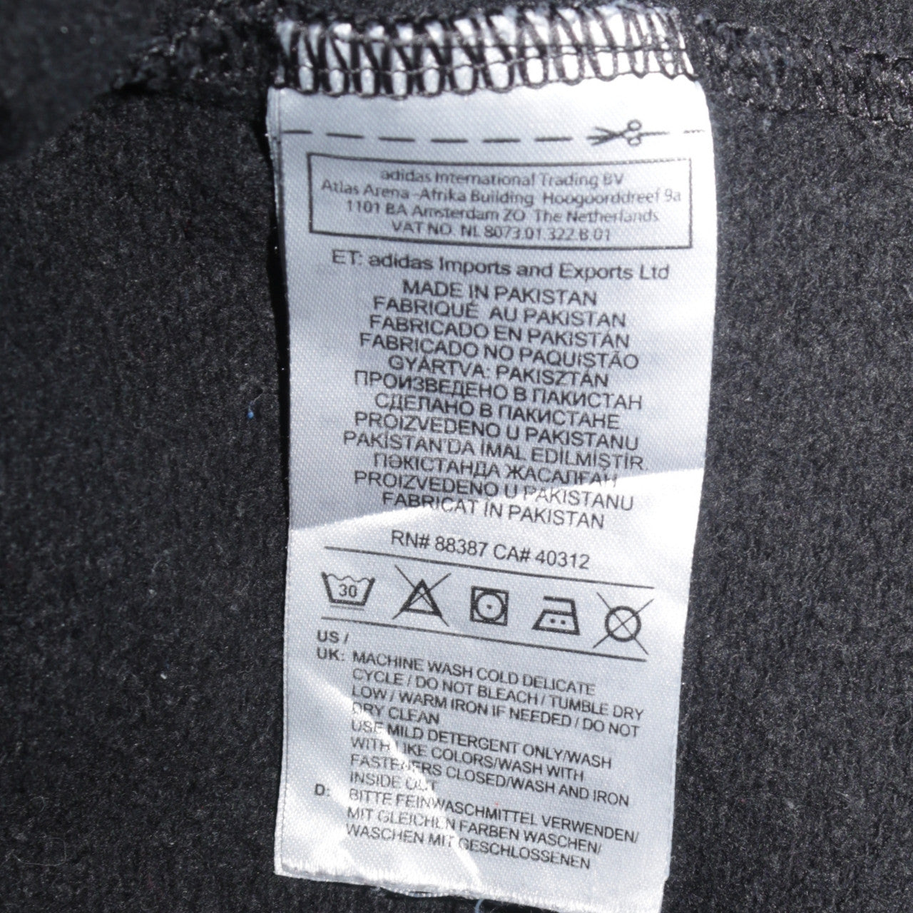 Adidas Womens Black 1/4 Zip Sweatshirt Size M 12-14 Athletic Fit