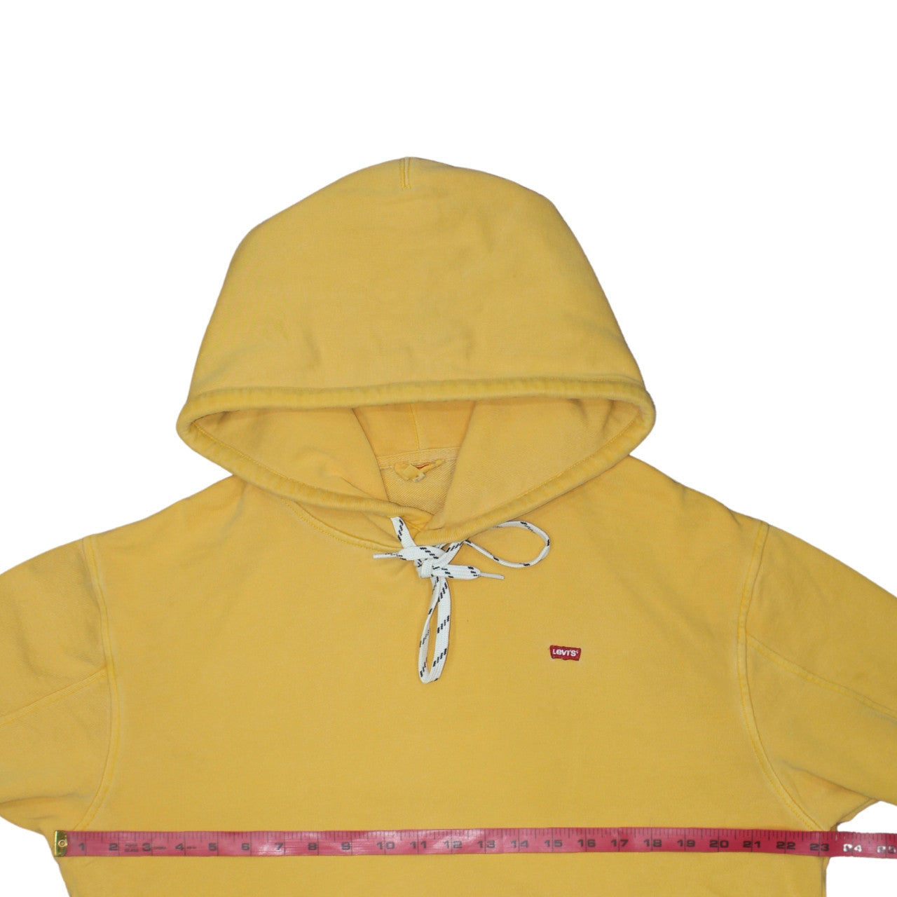 Levi's Men's Yellow Pullover Hoodie Size S Cotton Blend