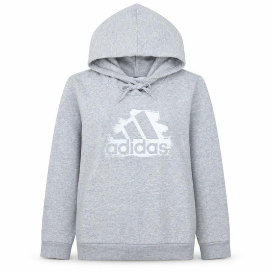 Adidas Women Grey Pullover Hoodie Size 12-14 Casual Sportswear