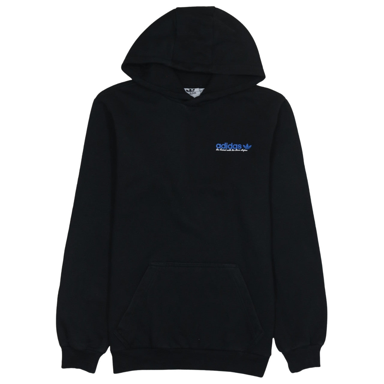 Adidas Men's Black Pullover Hoodie Size S Logo Fleece Sweatshirt