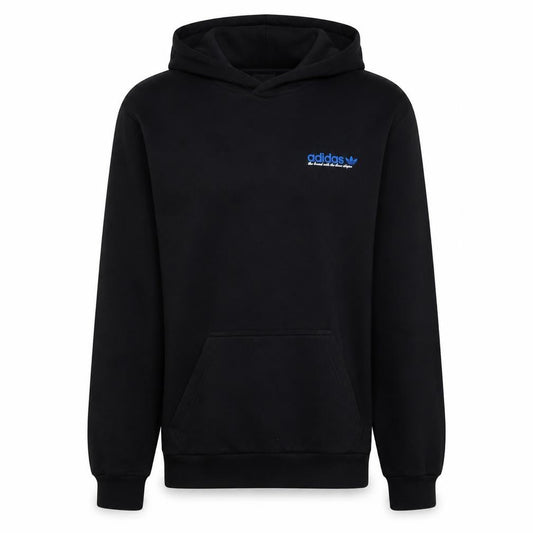 Adidas Men's Black Pullover Hoodie Size S Logo Fleece Sweatshirt