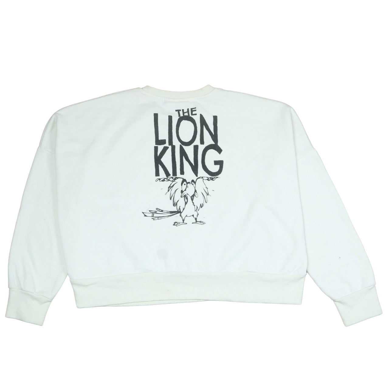 Disney Women White The Lion King Sweatshirt Size M 12/14 Crew Neck