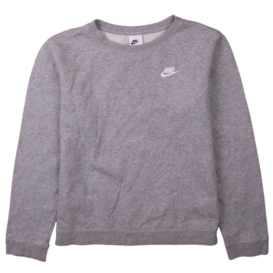 Nike Boys Grey XL Crew Neck Pullover Sweatshirt Fleece Lined