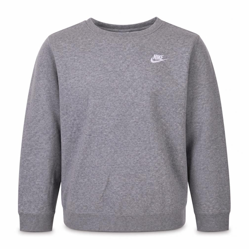 Nike Boys Grey XL Crew Neck Pullover Sweatshirt Fleece Lined