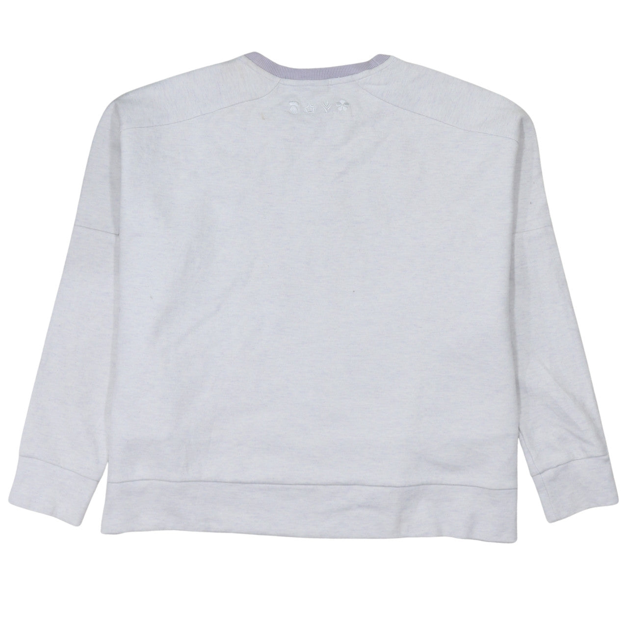 Adidas Women Beige Crew Neck Pullover Sweatshirt Size 14