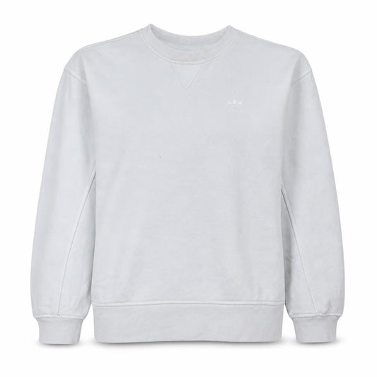Adidas Women White Crew Neck Pullover Sweatshirt Size 8