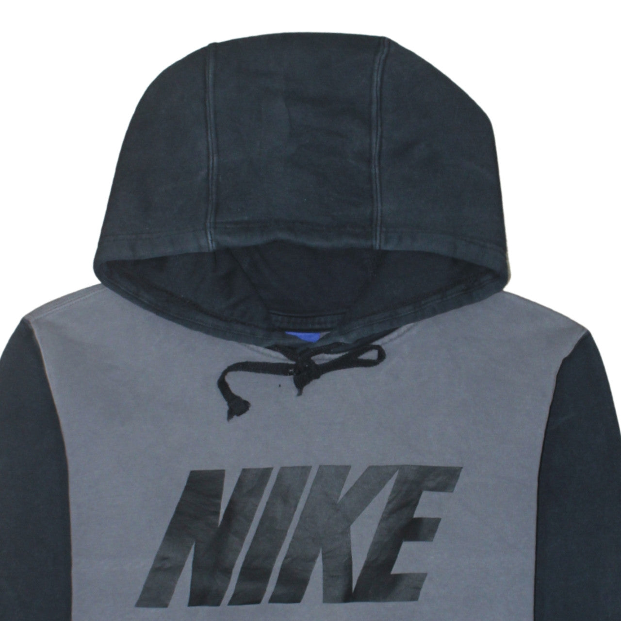 Nike Men's Grey Pullover Hoodie Small Graphic Fleece Sweatshirt
