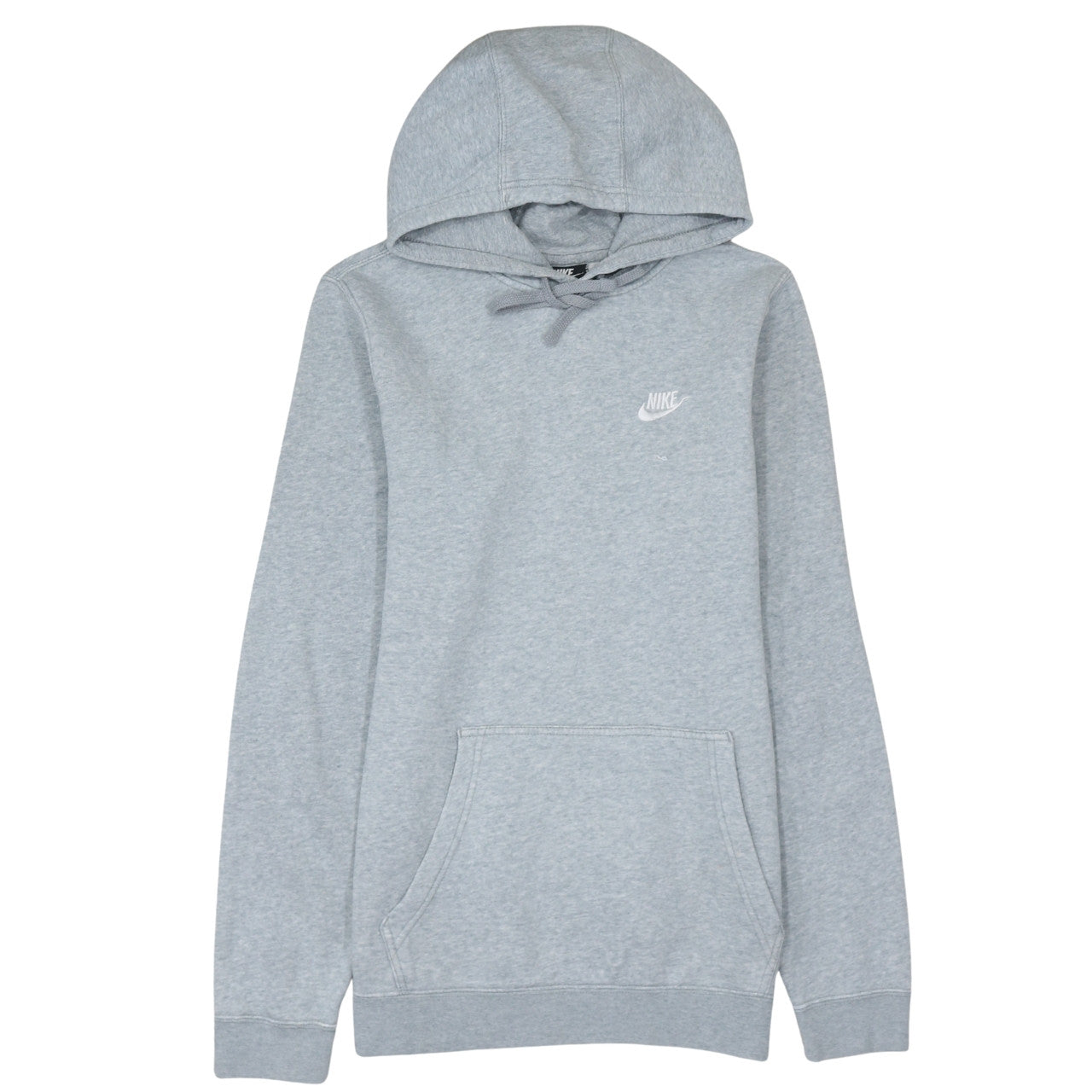 Nike Men Grey Pullover Hoodie Small Regular Fit Sports Fleece