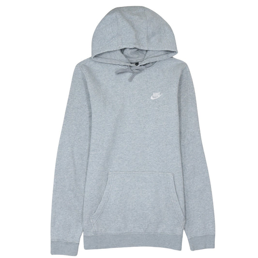 Nike Men Grey Pullover Hoodie Small Regular Fit Sports Fleece