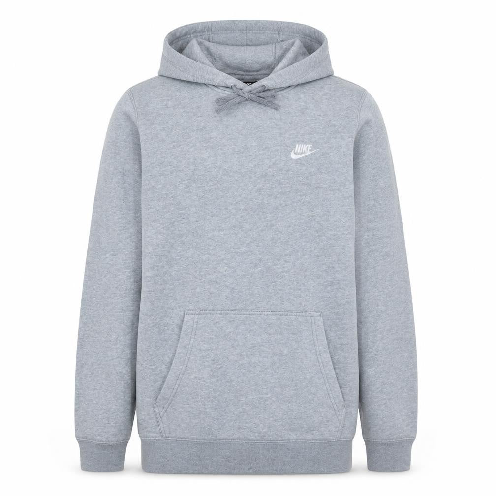 Nike Men Grey Pullover Hoodie Small Regular Fit Sports Fleece