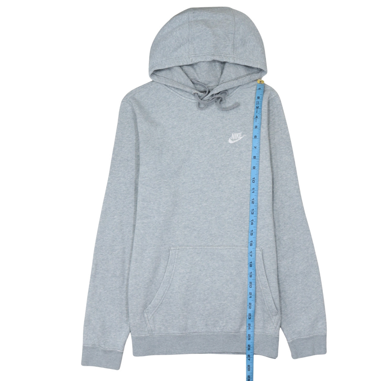 Nike Men Grey Pullover Hoodie Small Regular Fit Sports Fleece