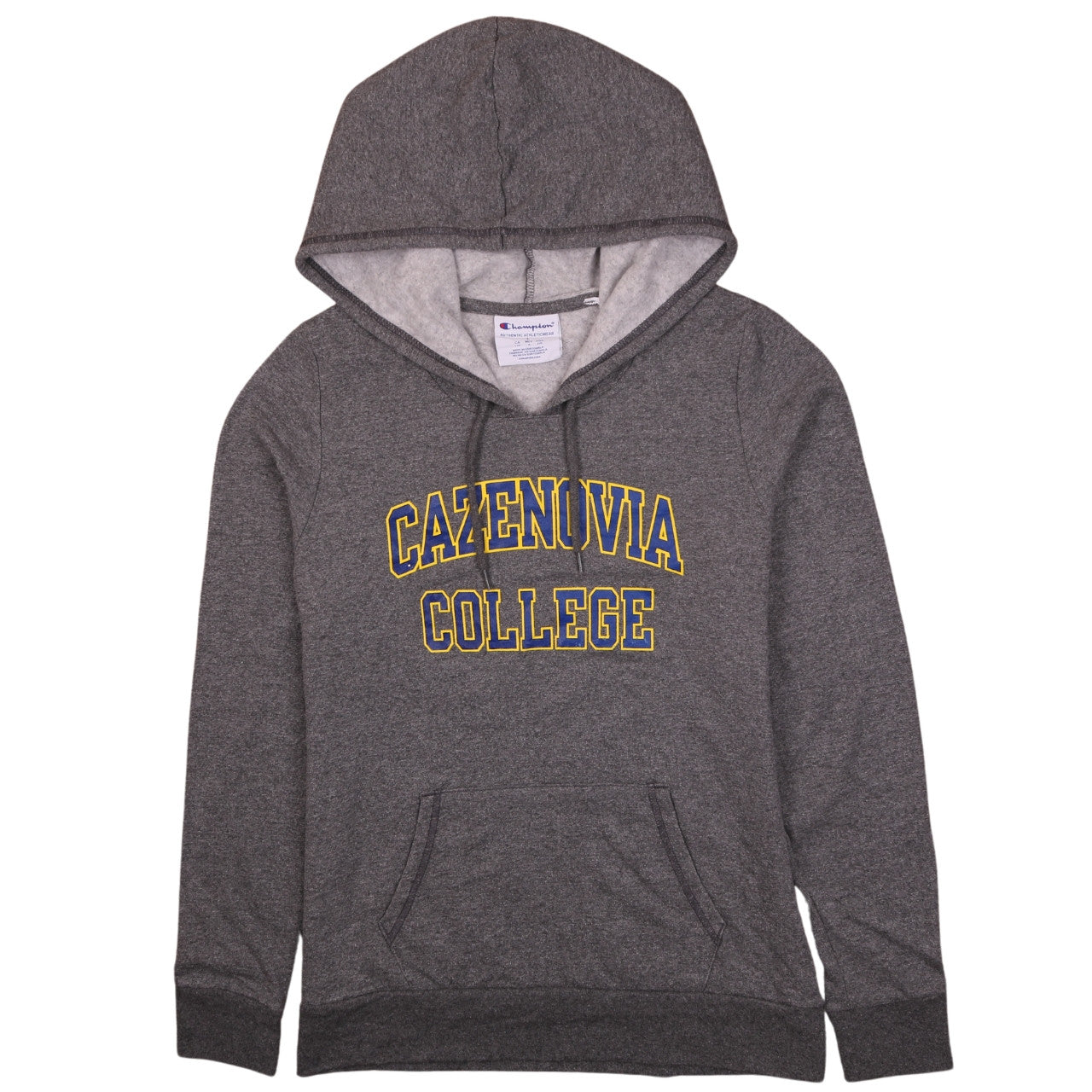 Champion Mens Grey Pullover Hoodie L Cazenovia College Fleece