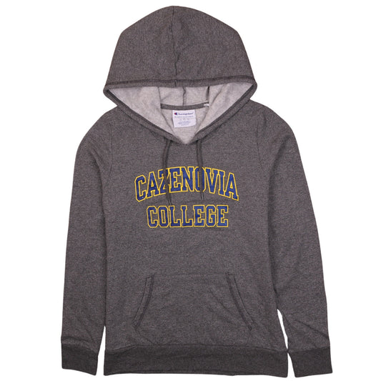 Champion Mens Grey Pullover Hoodie L Cazenovia College Fleece
