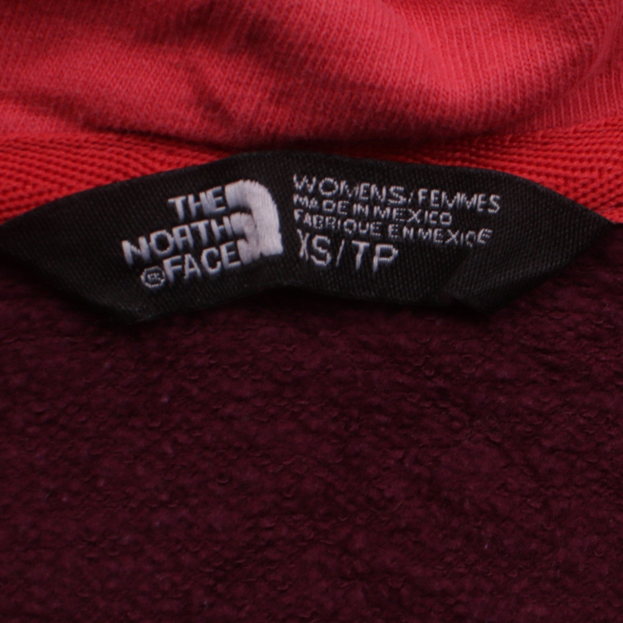 The North Face Women's Burgundy Full Zip Hoodie XS