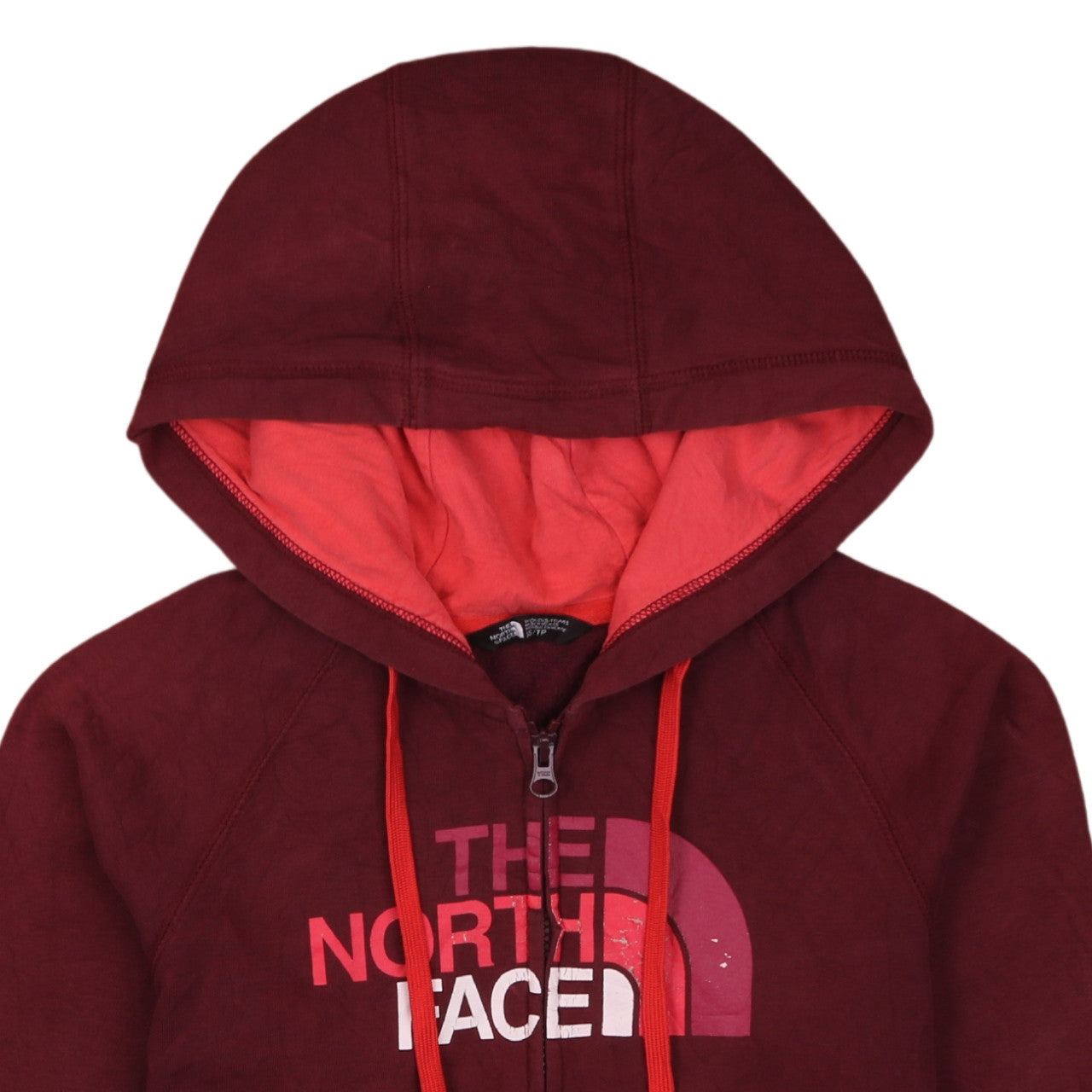 The North Face Women's Burgundy Full Zip Hoodie XS