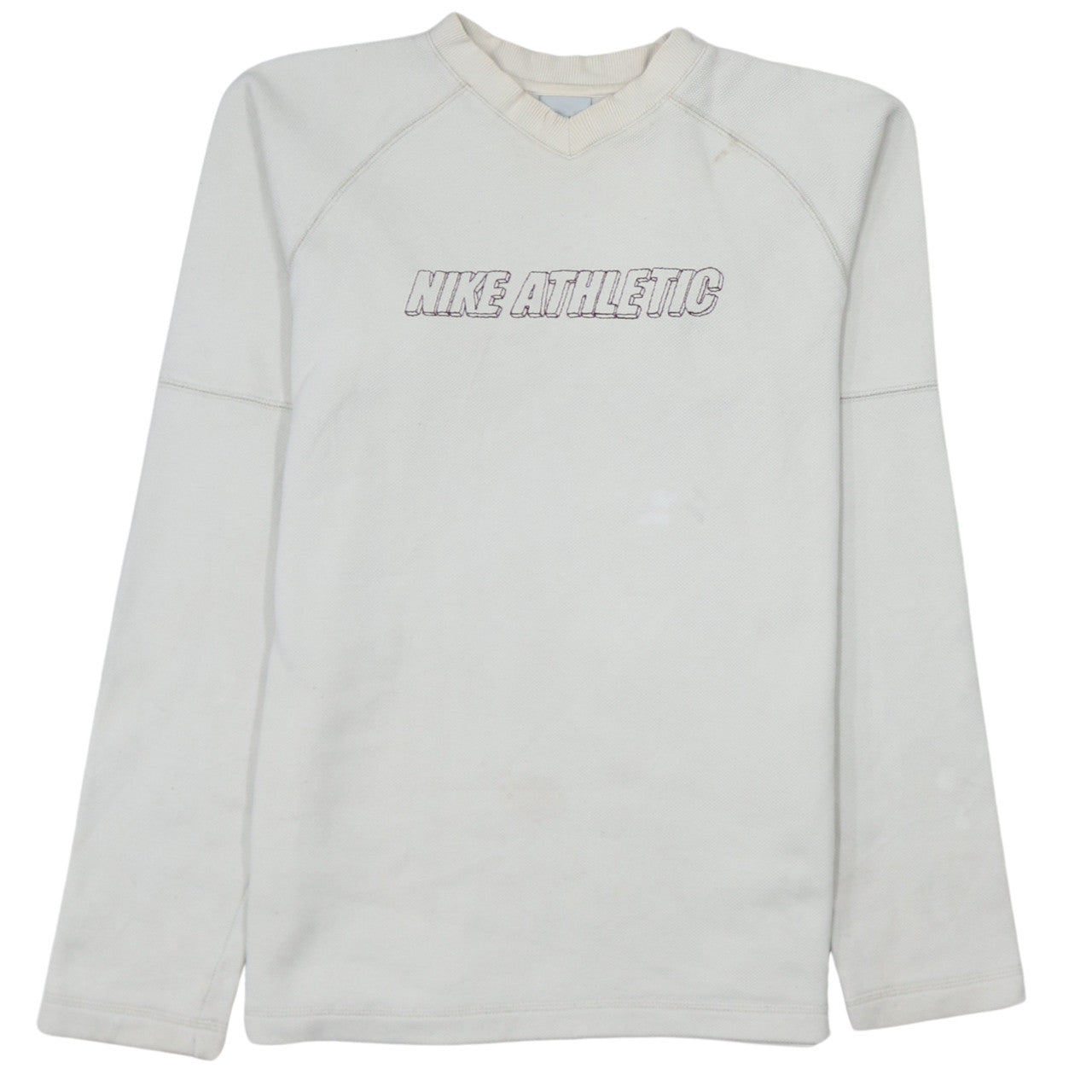 Nike Women Ivory Athletic Logo Pullover Sweatshirt XL