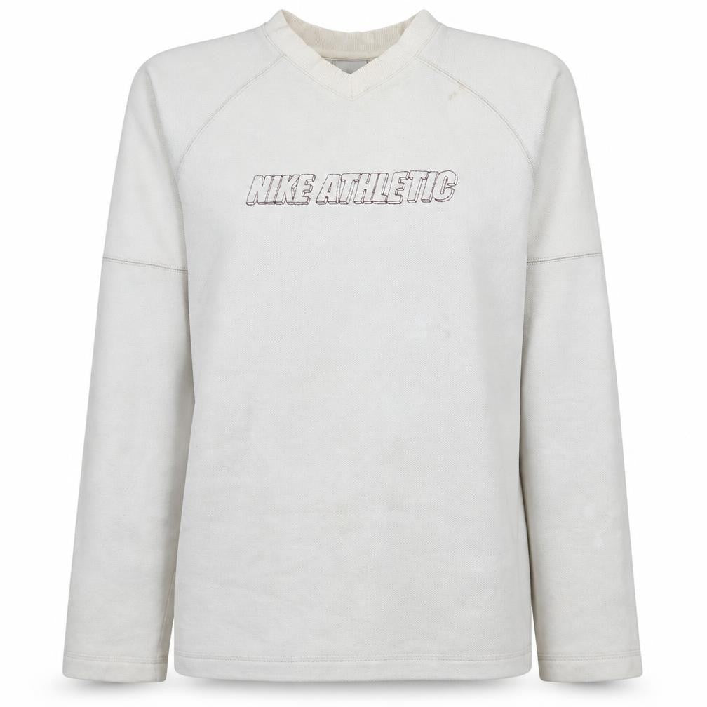 Nike Women Ivory Athletic Logo Pullover Sweatshirt XL