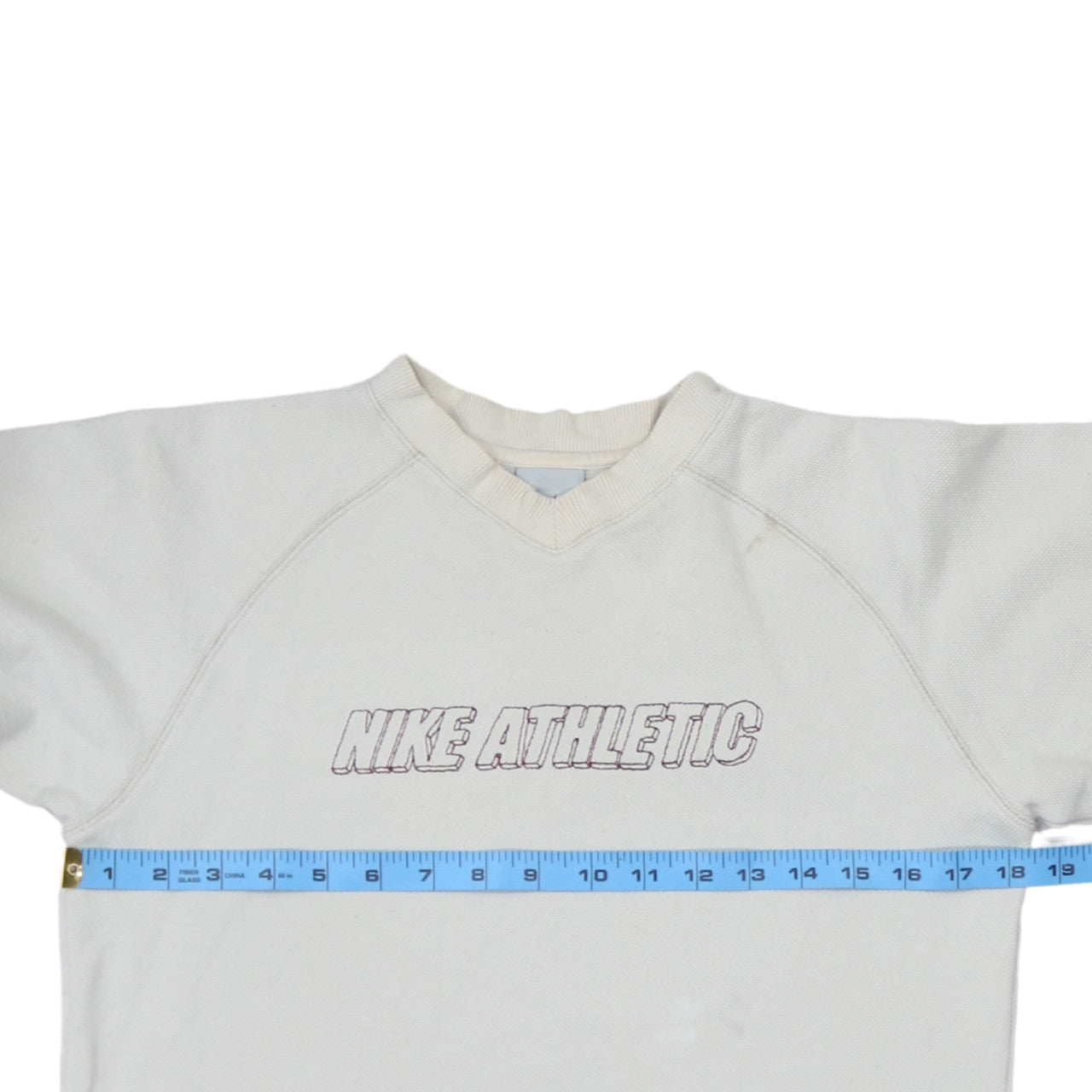 Nike Women Ivory Athletic Logo Pullover Sweatshirt XL