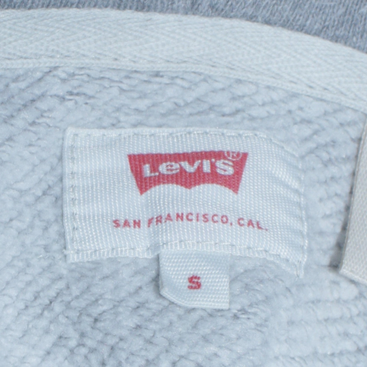 Levi's Men's Grey Pullover Hoodie Size S Graphic Logo Sweatshirt
