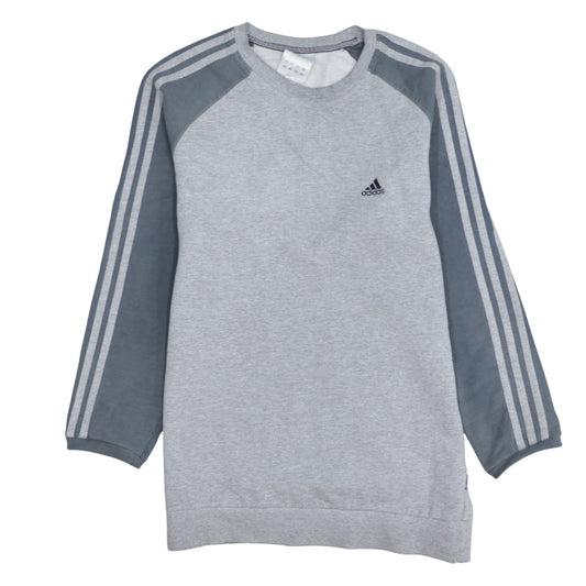 Adidas Men’s Grey Pullover Sweatshirt M Regular Fit Sportswear