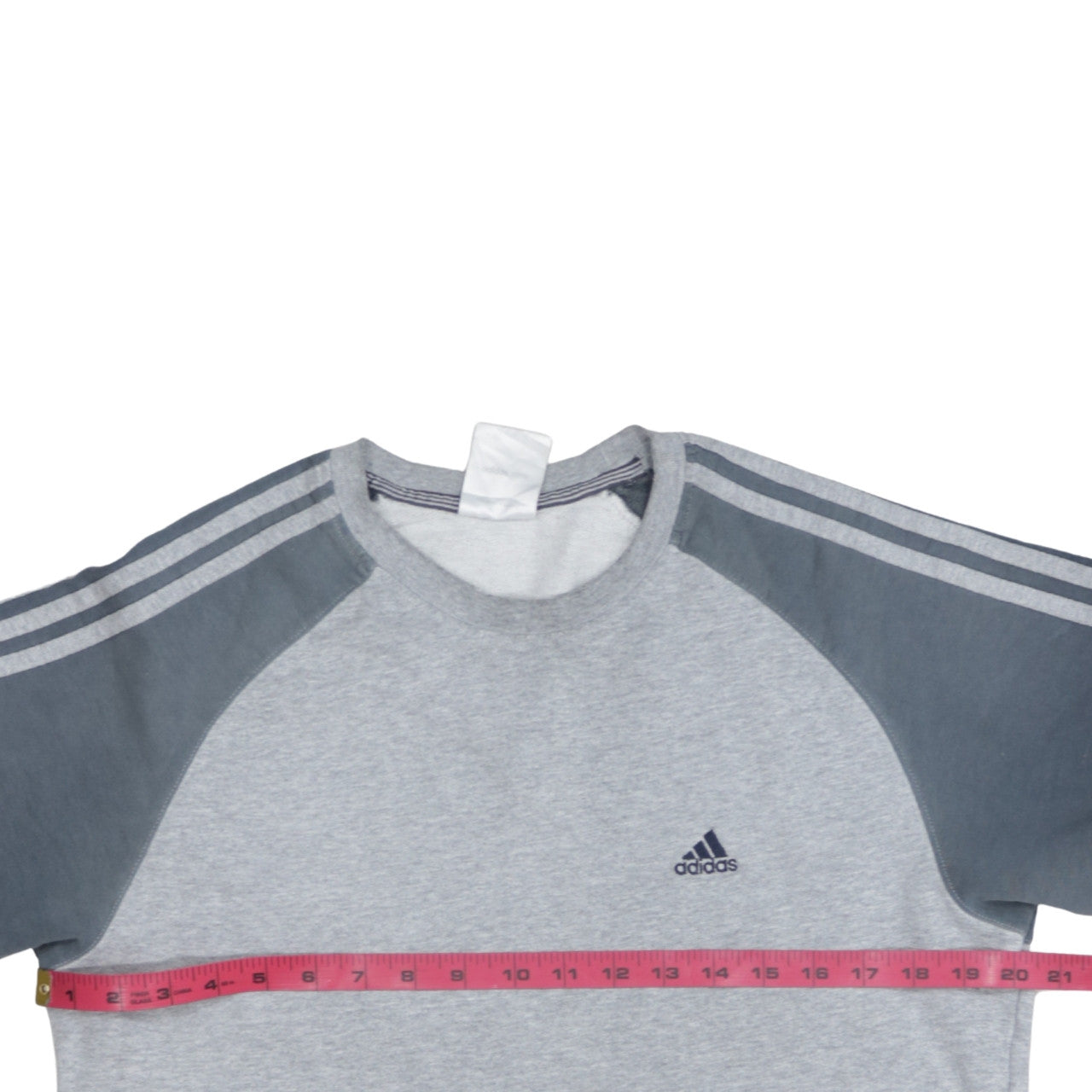 Adidas Men’s Grey Pullover Sweatshirt M Regular Fit Sportswear