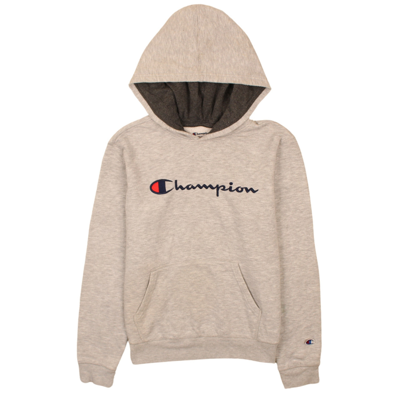 Champion Womens Beige Pullover Hoodie XL Fleece Lined Casual Sweatshirt