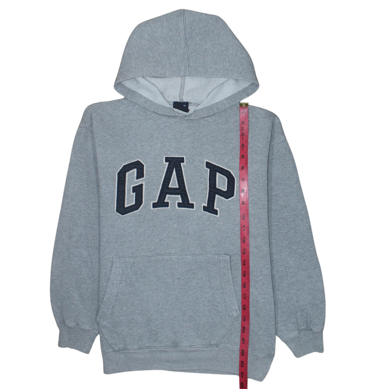 GAP Boys Grey 2XL Pullover Fleece Hoodie with Logo
